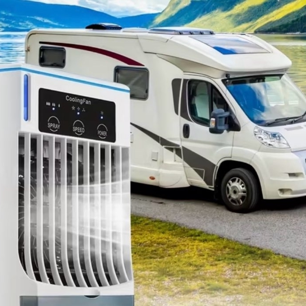 Portable Cooling Fan with LED Display